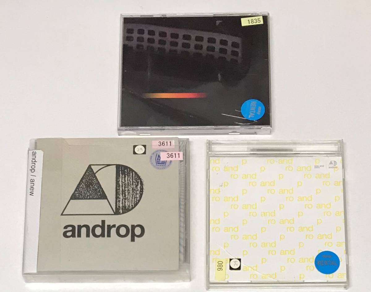 【CD】3枚セット androp / one and zero / anew / relight【レンタル落ち】@CD-20T-0_画像1