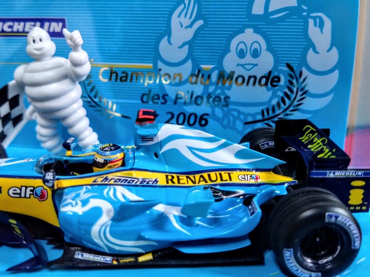 フェルナンド・アロンソ 直筆サイン入り1/43 Renault R26