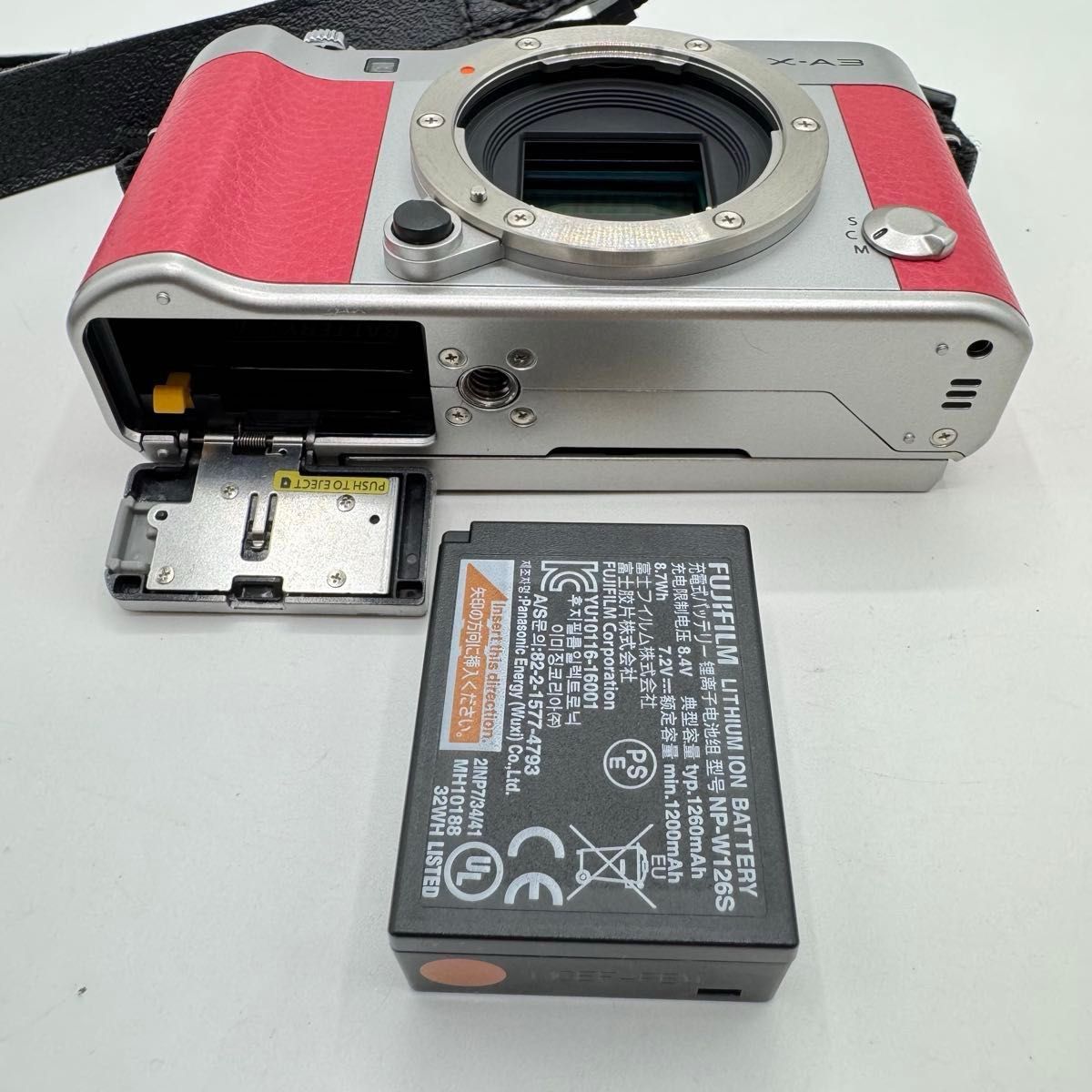 FUJIFILM X-A3 ピンク ミラーレス一眼カメラ レンズ ケース付き