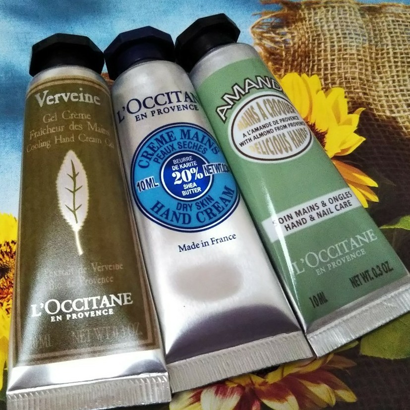 Paypayフリマ 3種 ロクシタン ハンドクリーム 10ml 3本 ヴァーベナ シア アーモンド Paypayフリマ 3種 ロクシタン ハンドクリーム 10ml 3本 ヴァーベナ シア アーモンド