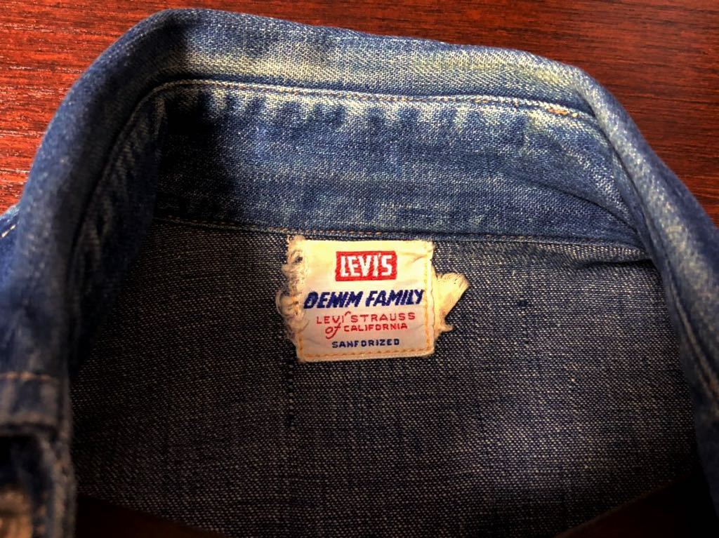 50'S LEVI'S リーバイス DENIM FAMILY デニムファミリー オリジナル ロングホーン ショートホーン ビンテージ ヴィンテージ 50年代 極美品_画像3