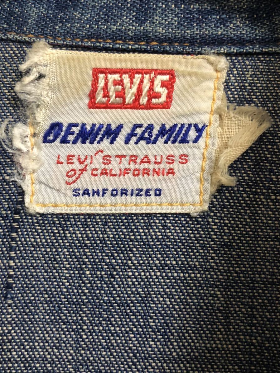 50'S LEVI'S リーバイス DENIM FAMILY デニムファミリー オリジナル ロングホーン ショートホーン ビンテージ ヴィンテージ 50年代 極美品_画像2