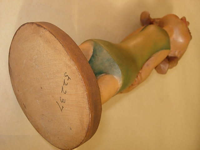 ANRI アンリ 木彫り人形 女の子 ハンドメイド アンティーク イタリア製 ビンテージ フィギュア_画像10