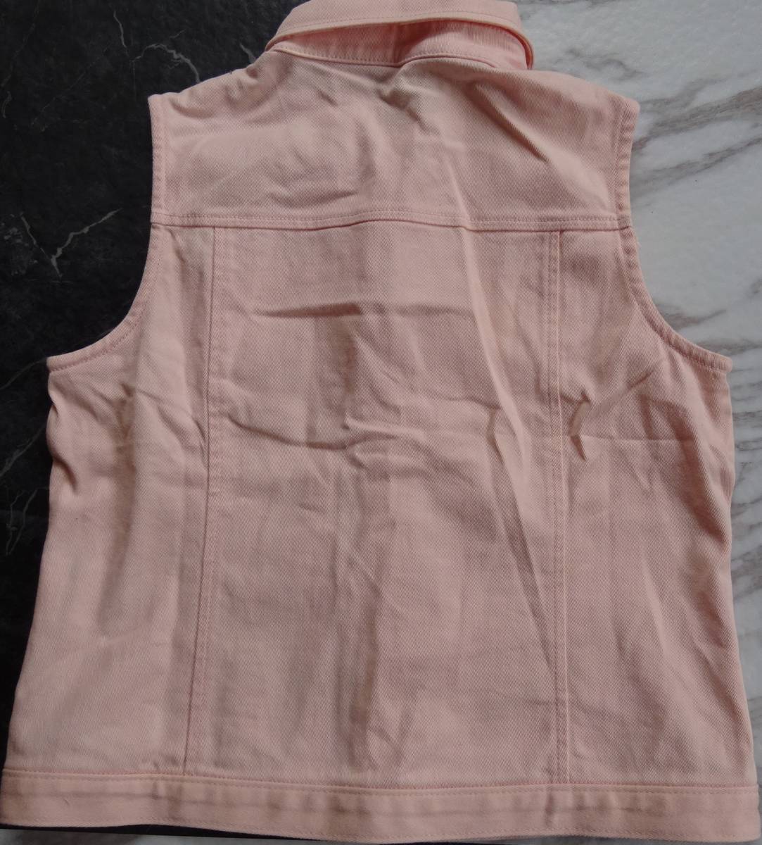 AA7 * BeBe | Bebe безрукавка жакет ребенок одежда размер 120 правый кнопка мужчина розовый серия 