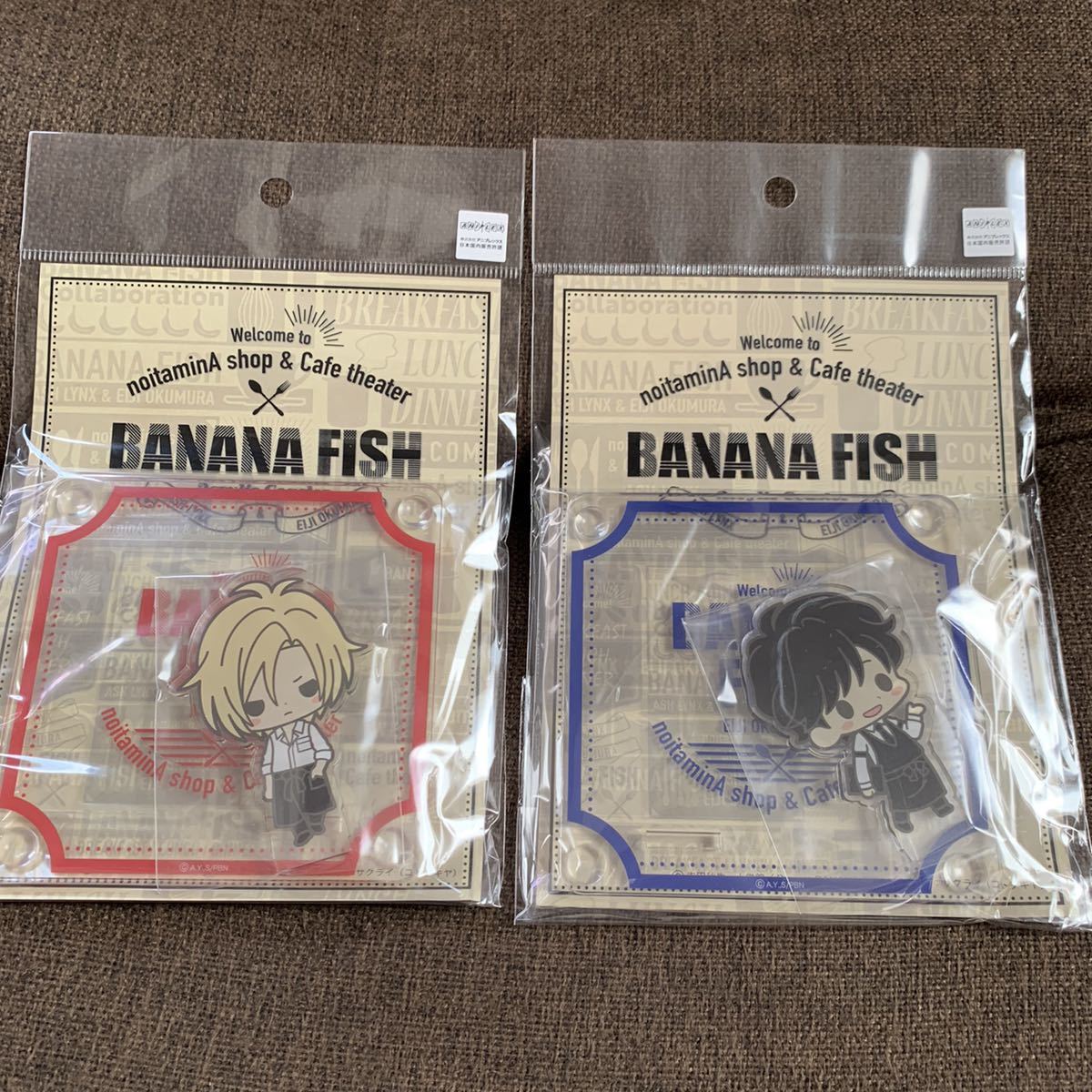 BANANA FISH アクリルスタンド付きコースター アッシュと英二 新品未開封 バナナフィッシュ