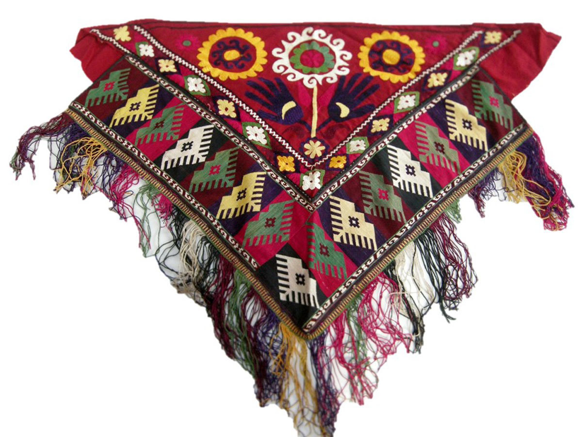 ●アフガニスタンからの贈り物”スザニ　ラカイ　刺繍布”35_画像1