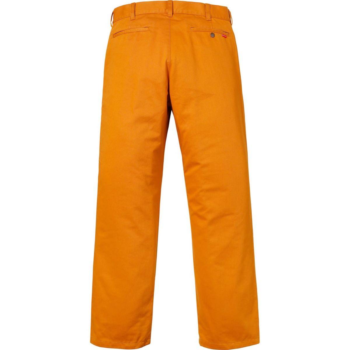 送料無料 30 Mustard supreme work pant gold yellow 18ss シュプリーム ワークパンツ マスタード イエロー ゴールド 黄色 S _画像2