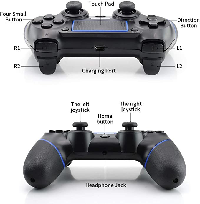 Paypayフリマ Ps4 コントローラー ワイヤレス Ps4 Pcゲーム Bluetooth 青 Paypayフリマ Ps4 コントローラー ワイヤレス Ps4 Pcゲーム Bluetooth 青