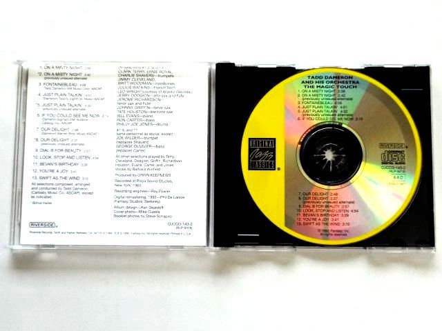 輸入盤 CD【OJCCD1432】Tadd Dameron タッド・ダメロン＆ヒズ・オーケストラ / The Magic Touch / 送料310円～_画像3
