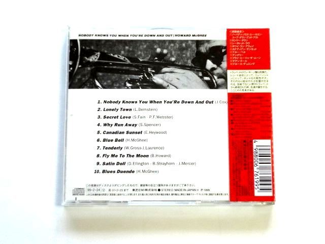 国内盤 CD【TOCJ6302】ハワード・マギー Howard Mcghee / ノーバディ・ノウズ・ユー・ホエン・ユーア・ダウン・アンド・アウト / 送料310円_画像2