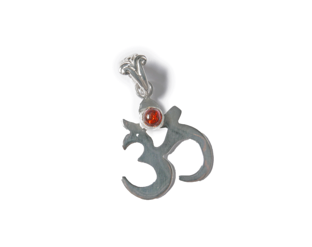 0[Silver925] космос . один ...OM( ом ). YOGA колье * янтарь ( янтарь )( йога *..* авторучка ju Ram * исцеление * Ray ki)