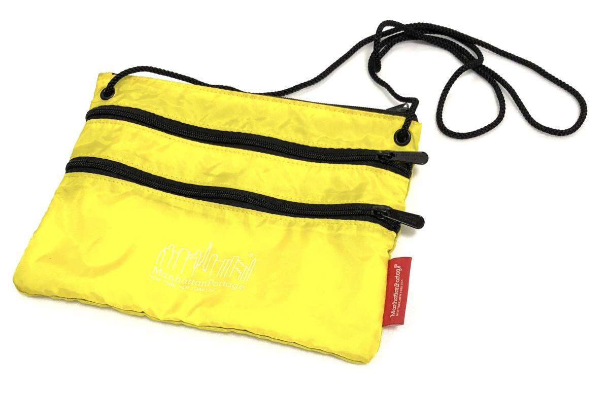  Manhattan Poe te-jisakoshu yellow S 2 B&Y yellow color Mini shoulder bag pouch BEAMS Beams 