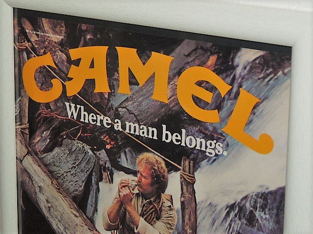 1981年 USA '80s 洋書雑誌広告 額装品 Camel Lights キャメル ライト キャメルライト　 ( A4サイズ ）_画像2