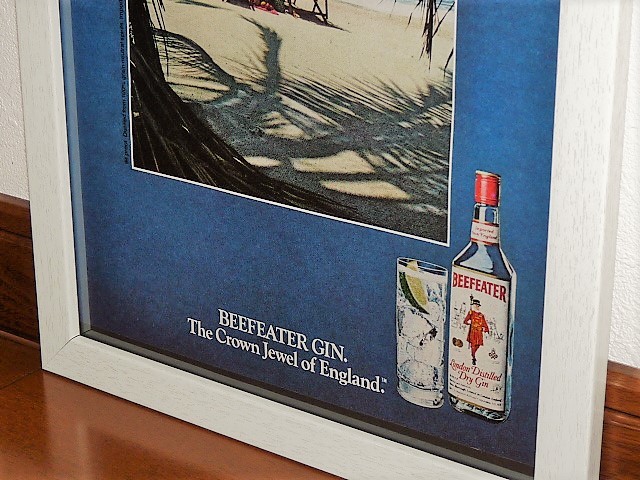 1981年 USA '80s 洋書雑誌広告 額装品 Beefeater Gin ビーフイーター ジン　 ( A4サイズ ）_画像3