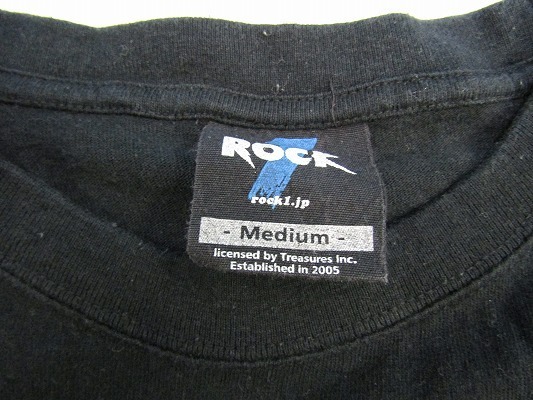 k4101：レア？ROLLING STONESローリングストーンズ東京ドーム2006ツアーTシャツMバンT/黒/ROCK1：35_画像3