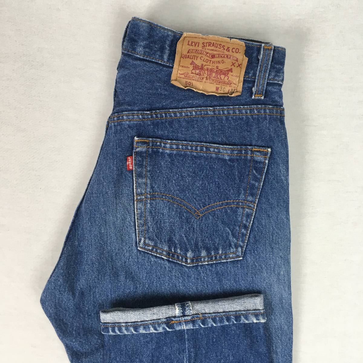 Levi's リーバイス 501 501-0115 米国製 90年 レギュラー ストレート デニム パンツ ジーンズ W30 L32 ボタンフライ 刻印553