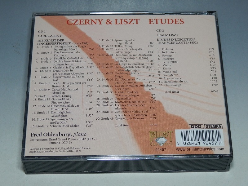 CZERNY & LISZT MASTER & PUPIL ETUDES 輸入盤 2枚組CD_画像2