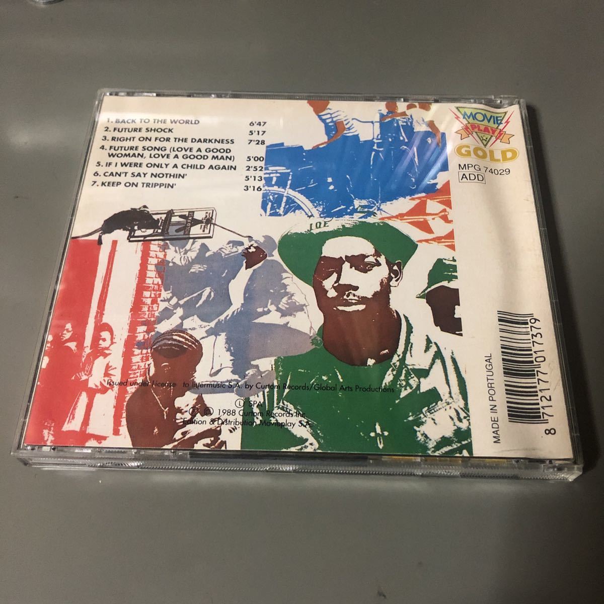 カーティス・メイフィールド　 Curtis Mayfield Back To The World ポルトガル盤CD