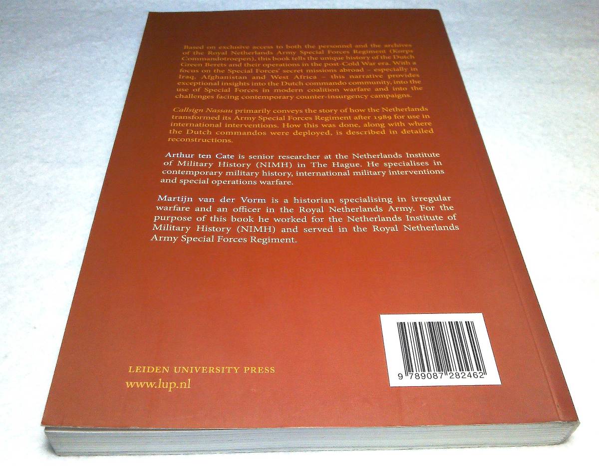 ＜洋書＞オランダ陸軍特殊部隊　1989年以降の活動『CALLSIGN NASSAU: Dutch Army Special Forces in Action in the 'New World Disorder'』