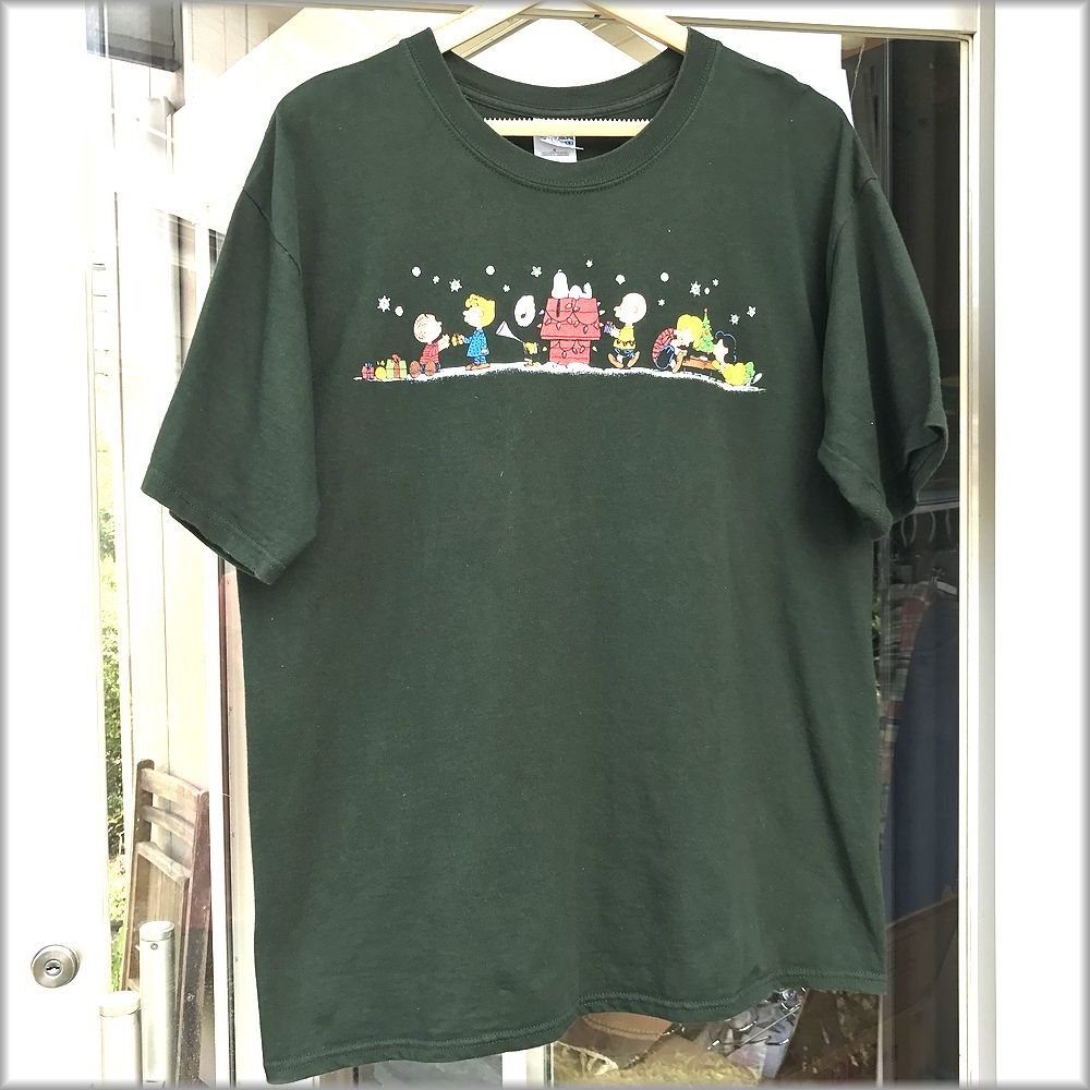 ★スヌーピー　クリスマス　00s　Tシャツ　size L　GILDAN★検 ビンテージ 90s_画像1