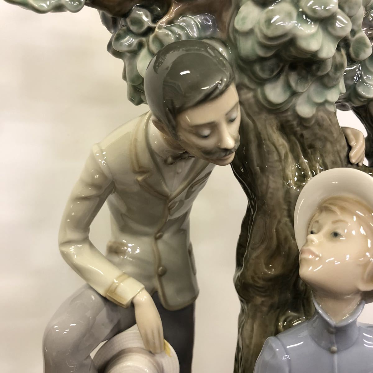 【美品】LLADRO リヤドロ フィギュリン 『見つめ合う紳士と貴婦人』 置物 陶器人形 44cm_画像6