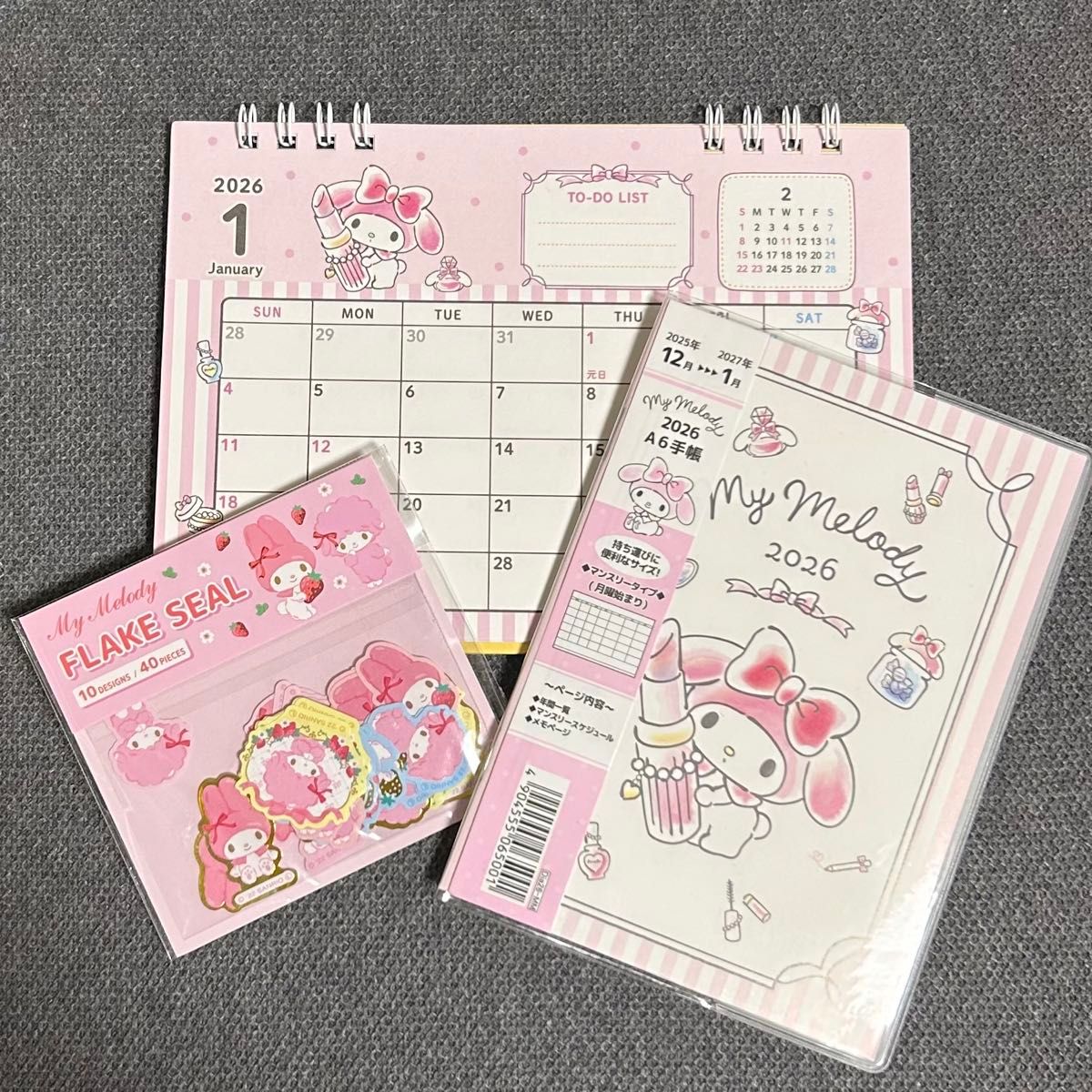サンリオ　マイメロ　パタパタカレンダー 1999年製　新品未使用 サンリオ マイメロディ 2025年 手帳 スケジュール帳 マイメロ