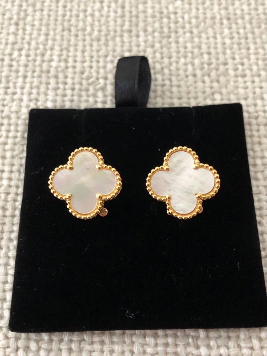 ヴァンクリーフ ヴィンテージ アルハンブラ ネックレス&ピアス ヴァンクリーフ ヴィンテージ アルハンブラ ネックレス&ピアス