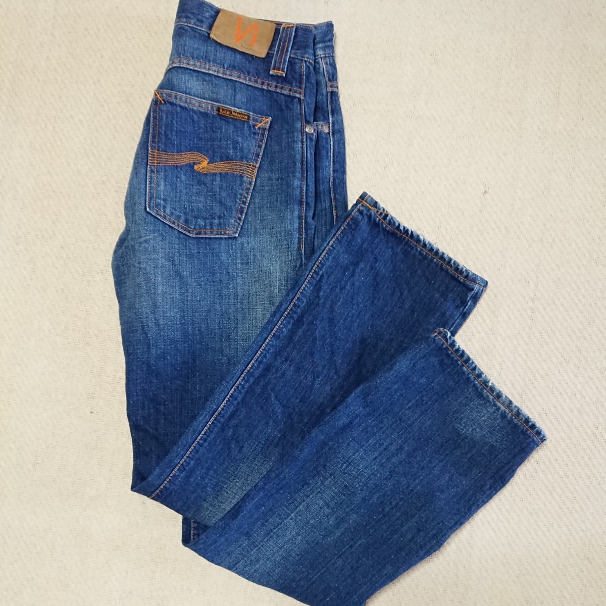 【Nudie Jeans】綿100% ストレートデニムパンツ 30×32