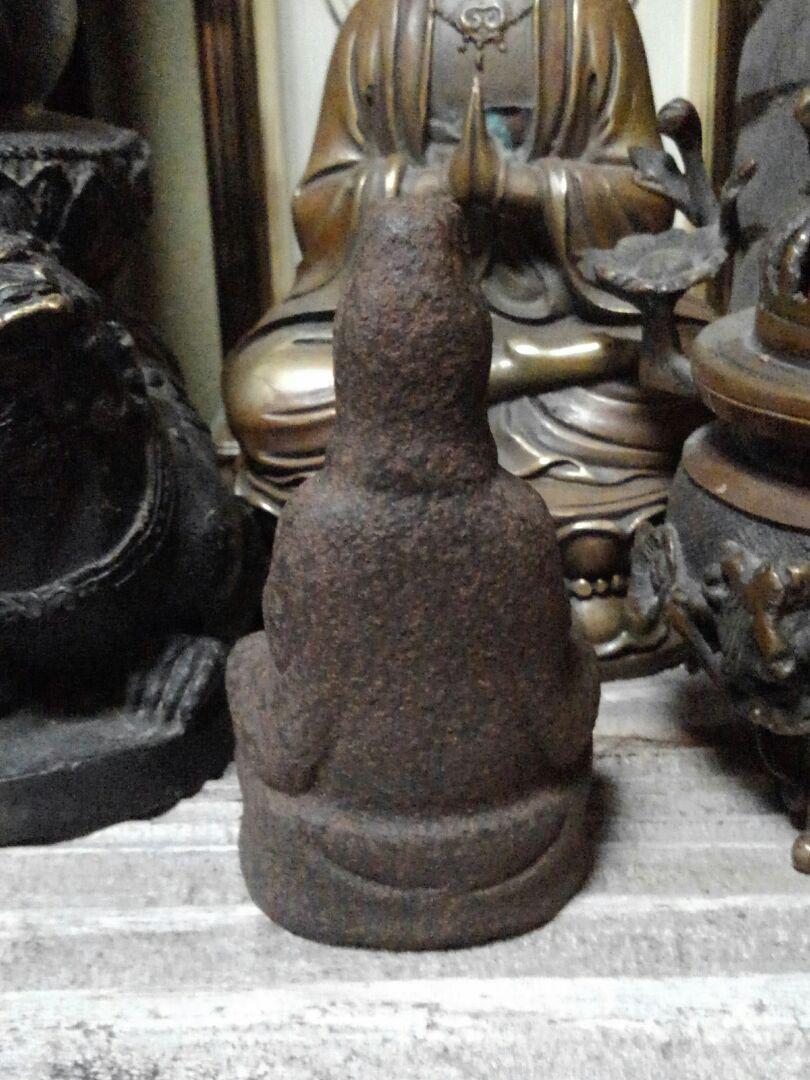 * free shipping * warehouse ..*. sound sama seat image height 105mm *200912 J3.. sound bodhisattva Buddhist image copper image antique old . antique retro 