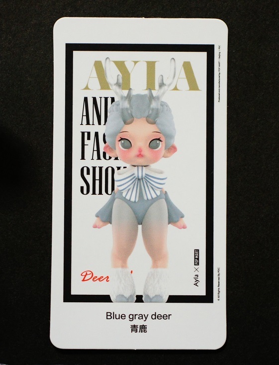 新品 AYLA Animal Fashion Show Blue gray deer POP MART POPMART ポップマート アイラ エルフ 検) Winter Elf LABUBU ラブブ_画像2
