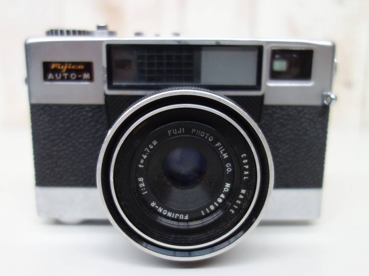 レトロ　コレクション ＊FUJICA フジカ ＊35 AUTO-M コンパクトフィルムカメラ ＊FUJINON-R 1:2.8 F=4.7㎝ ＊レトロカメラ 　カメラ女子_画像2