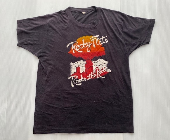 80s ビンテージ Tシャツ Rocky Flats ロッキーフラッツ 核兵器 製造施設　核爆発　きのこ雲 / スクリーンスターズ