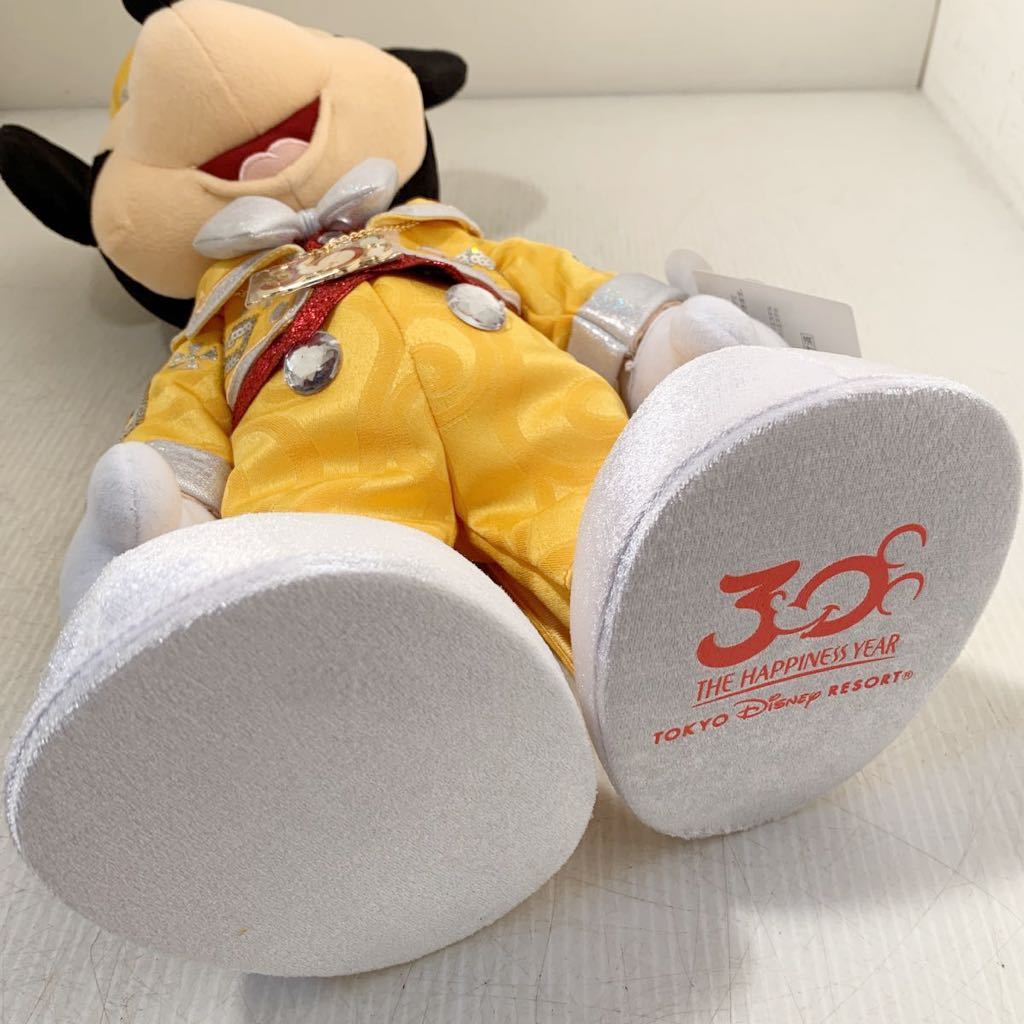 非売品 記念品 ノベルティ タグ付き Disney ディズニー ディズニーランド 30周年 ミッキーマウス ぬいぐるみ 置物 インテリア 高さ約52cm_画像5
