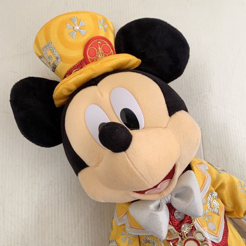 非売品 記念品 ノベルティ タグ付き Disney ディズニー ディズニーランド 30周年 ミッキーマウス ぬいぐるみ 置物 インテリア 高さ約52cm_画像3