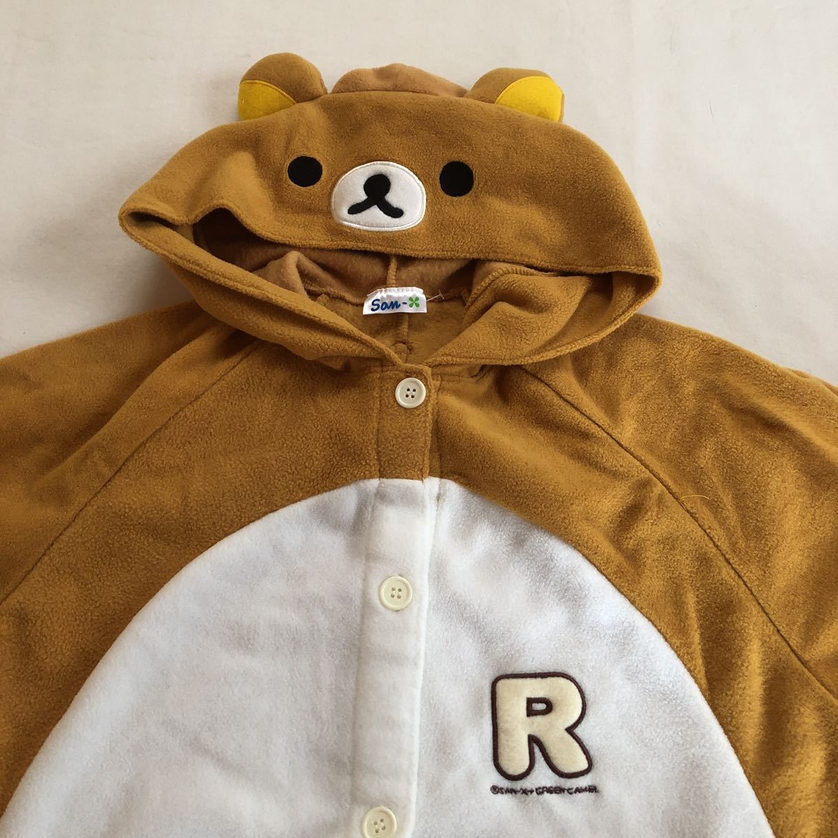 130/ショートパンツ/着ぐるみ/新品/パジャマ/Rilakkuma/リラックマ ルームウェア/部屋着/フリース/コスプレ/サンエックス/ナイトウエア_画像3