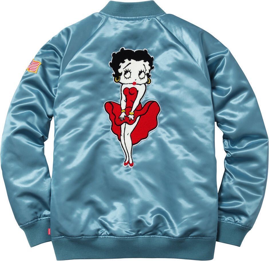 新品未使用品 Supreme Betty BoopSatin Club Jacket_画像2