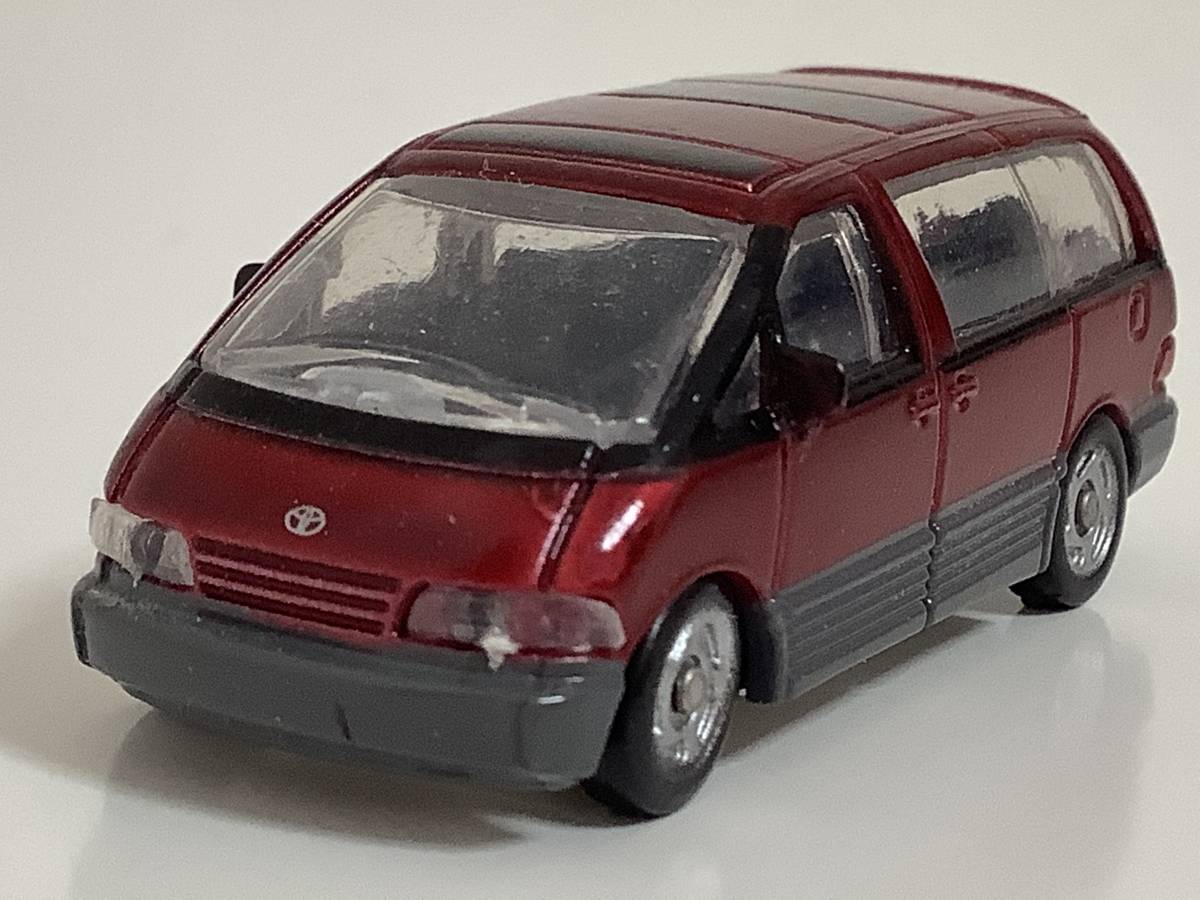 トヨタ 初代 エスティマ 10 2.4 前期型 1990年式~ 1/100 約4.7㎝ WANDA ミニカー 送料￥120_初代 エスティマ10 2.4 前期型 1/100