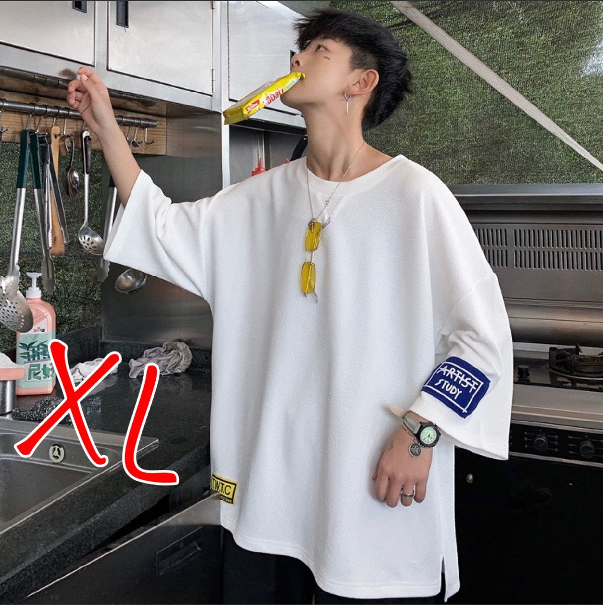 Paypayフリマ メンズ Tシャツ ビッグシルエット 韓国 人気 おすすめ コーデ アウター 秋