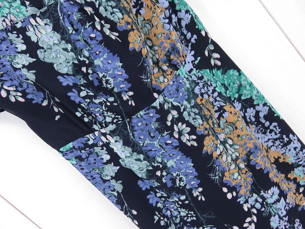  SunaUna SunaUna floral print short sleeves One-piece navy blue S