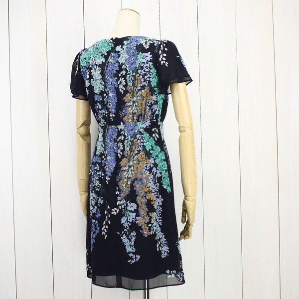  SunaUna SunaUna floral print short sleeves One-piece navy blue S