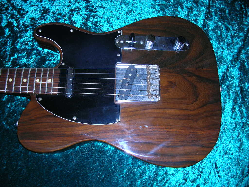 No.050297　富士弦楽器 FENDER JAPAN ALLROSE TELECASTER VG co.　_画像4