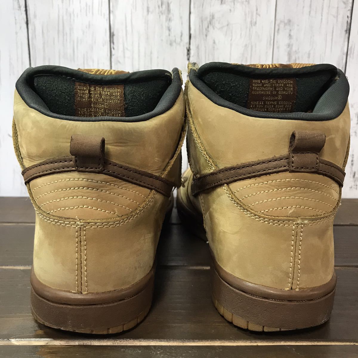 【NIKE】DUNK HIGH PRO SB MAPLE/BISON-WHEAT 305050-221 25.5cm 2002年製　ナイキ　ダンク　ハイ　ウィート　初期ダンク　激レア！_画像6