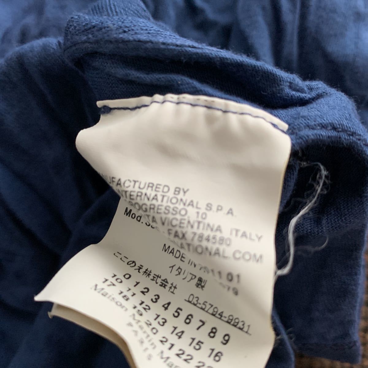 マルタンマルジェラ　Tシャツ　Martin Margiela サイズ48 ここのえ　サイドホックボタン_画像5