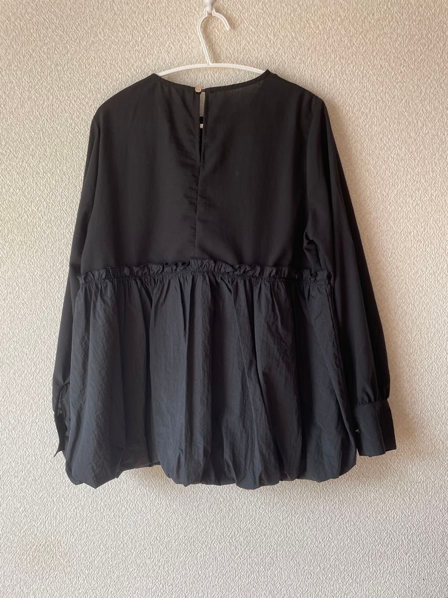 ⭐️再値下げ【新品未使用】Theory luxe バルーン袖 ブラウス 黒 38 タグ付き新品 HK WORKS LONDON インザイ バルーン ブラウス 長袖