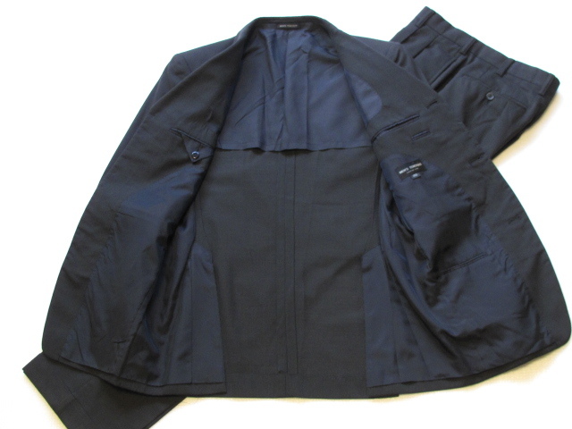 MEN'S TENORAS メンズティノラス 3Bスーツ BLK/シルバーグレー糸の微細なストライプ Sz.L　ブラック_画像6