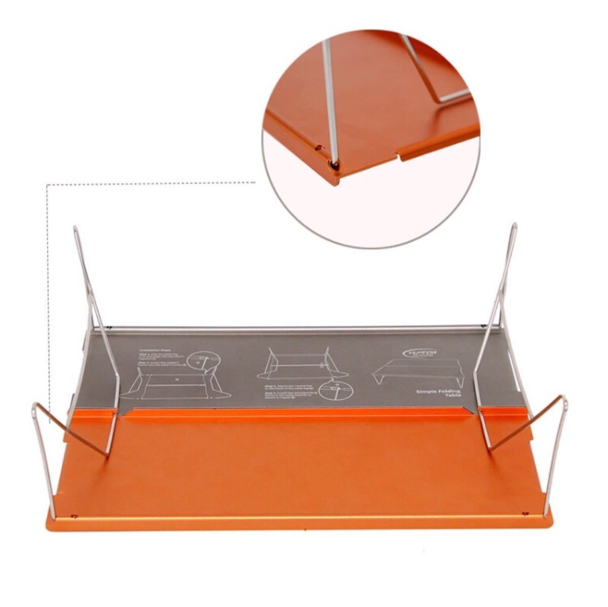 組み立て式 2色 ソロテーブル　アルミテーブル　ローテーブル　