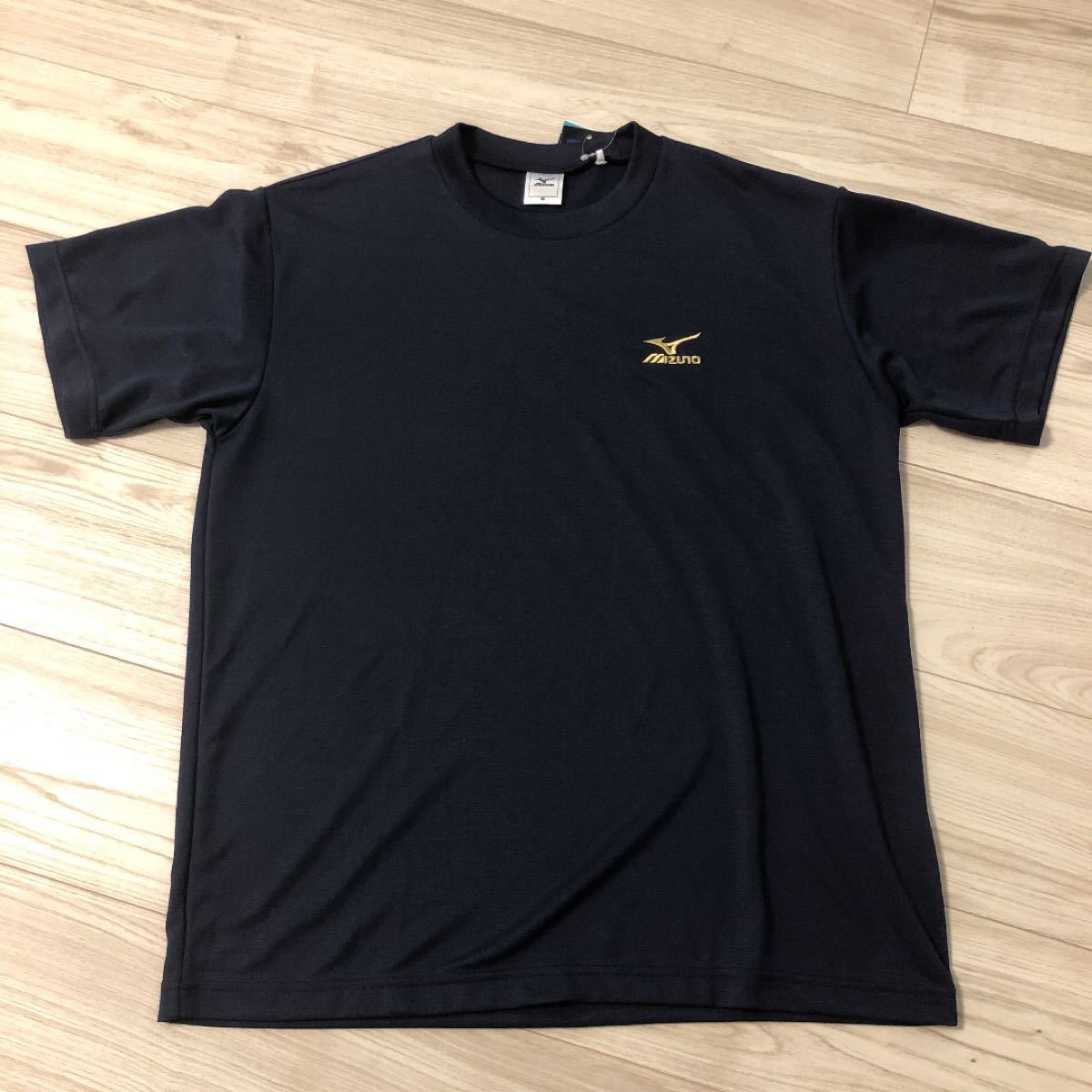 MIZUNO ミズノ Tシャツ 吸汗速乾素材 紺色 M size 新品未使用