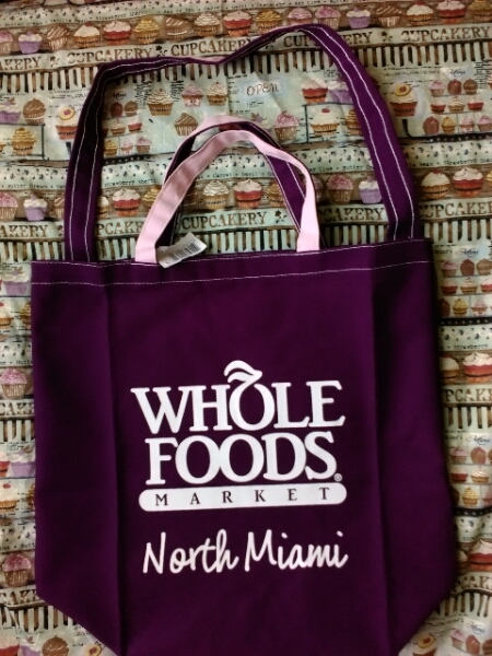 ホールフーズマーケットwhole foods marketノースマイアミNorth Miam2wayキャンバスエコバッグ Whole Foods Market エコバッグ 未使用