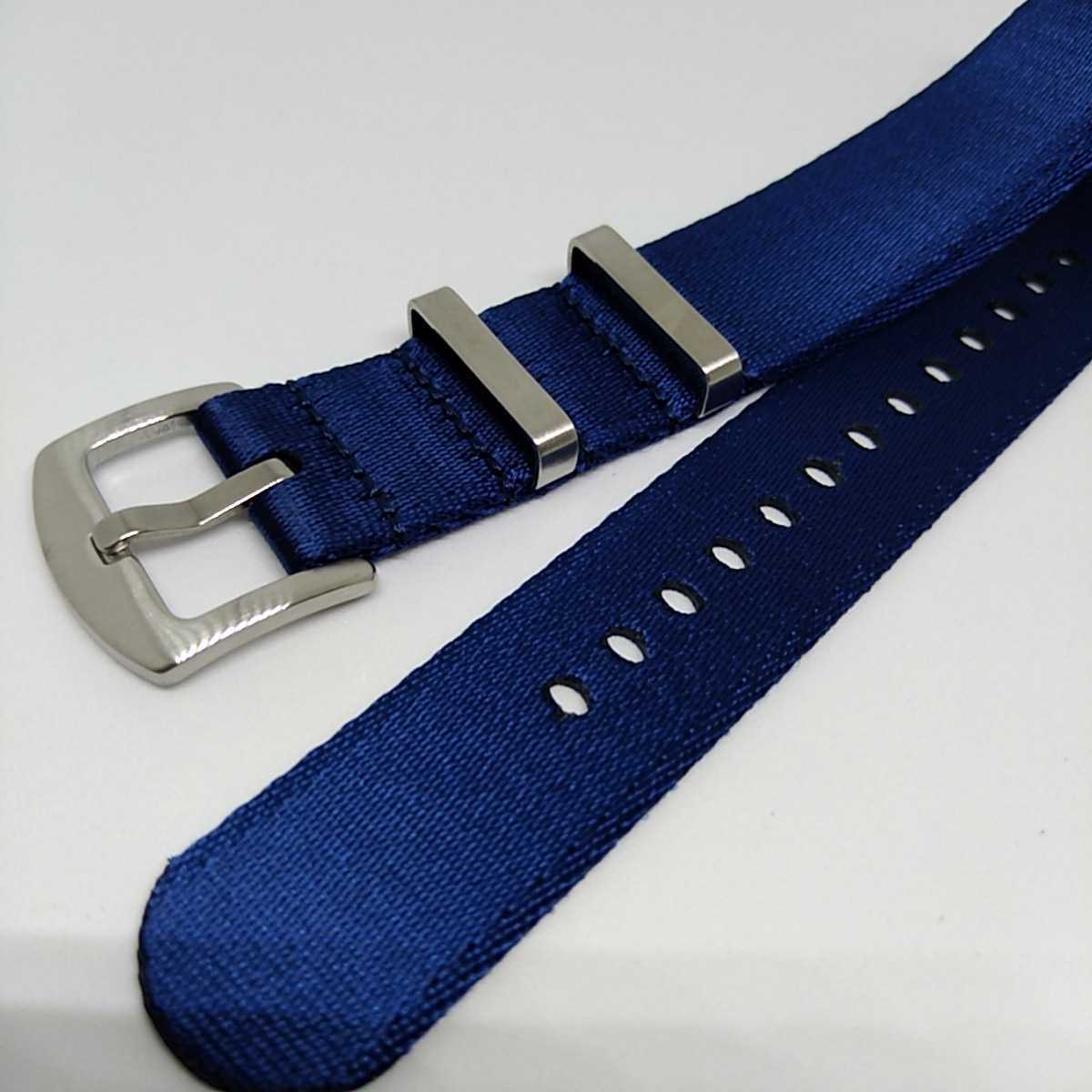 No86 navy blue 20mm high quality nylon NATO type ZULU wristwatch belt exchange for strap military unused free shipping 