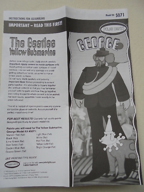POLAR LIGHTS制『 The Beatles Yellow Submarine　GEORGE 』未組立 新品未使用